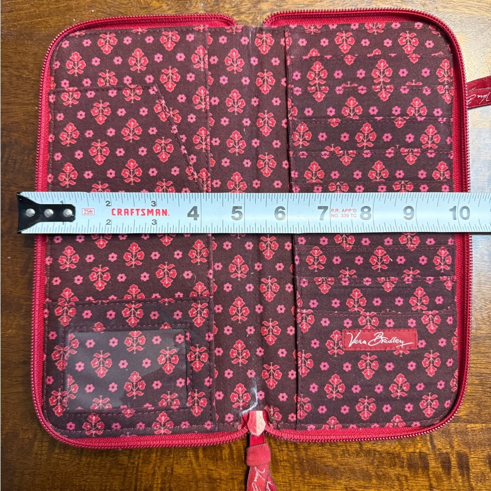 Vera Bradley Pink and Brown Floral Accessory